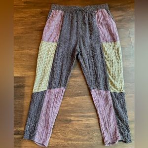 Multicolor Anthropologie brand pants size Large.